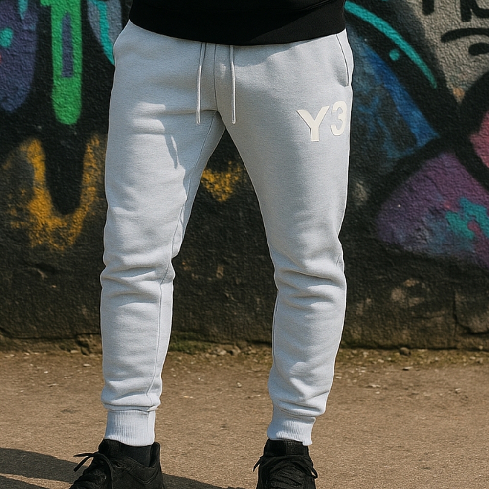 Y-3 Light Blue Sweatpants Relaxed Fit Joggers